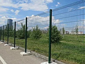 Конструкция 3Д забора Фенсис для автостоянки купить Москва